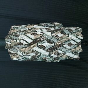 H & M Animal Print Mock Neck Dress Size 10